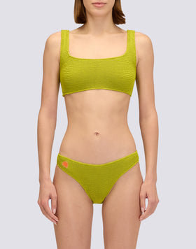 TOP BRA IN TESSUTO GOFFRATO