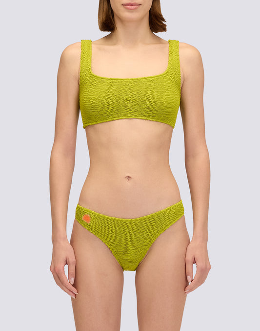 TOP BRA IN TESSUTO GOFFRATO