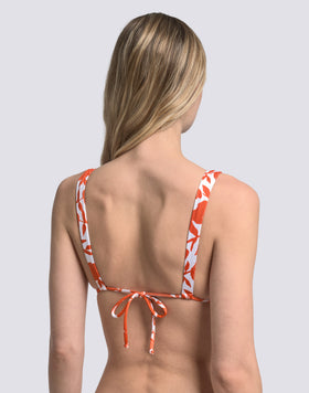 MARVA - BIKINI TOP A TRIANGOLO AMERICANO STAMPA PATCHY FLOWERS