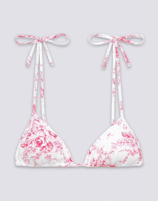 ARIZONA - TOP DE BIKINI BRALETTE AJUSTABLE ROSE DE JOIE