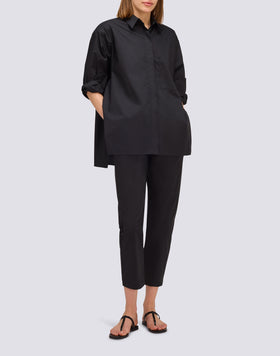 PANTALON LONG EN POPELINE