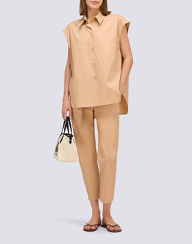 POPLIN LONG TROUSERS