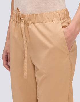 POPLIN LONG TROUSERS