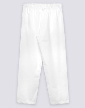 PANTALONI LUNGHI DONNA A SIGARETTA IN COTONE POPELINE