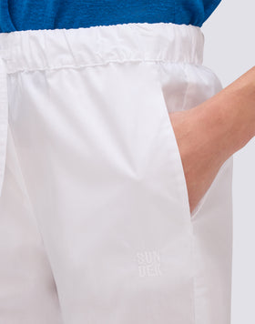 PANTALONI LUNGHI DONNA A SIGARETTA IN COTONE POPELINE