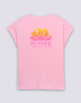 T-SHIRT DONNA CON STAMPA DEGRADÉ