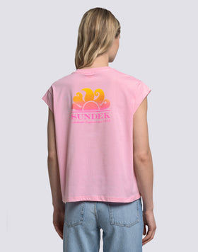 T-SHIRT DONNA CON STAMPA DEGRADÉ