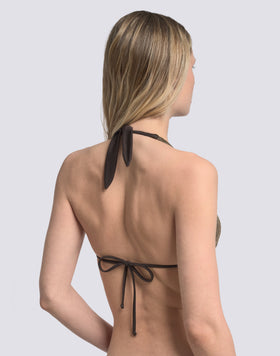 TOP A TRIANGOLO AMERICANO IN LUREX