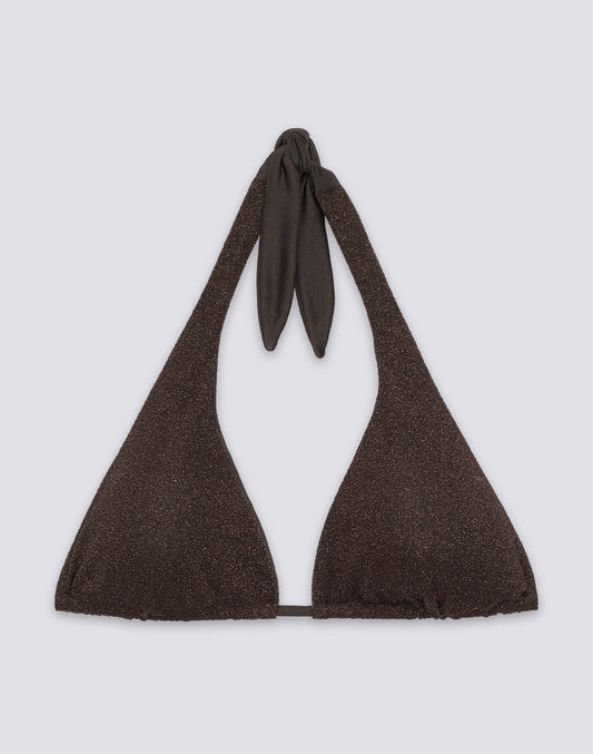 TOP A TRIANGOLO AMERICANO IN LUREX