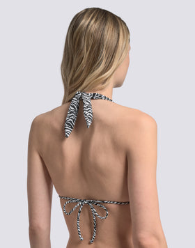 HILA - BIKINI TOP A TRIANGOLO AMERICANO FANTASIA ZEBRATA
