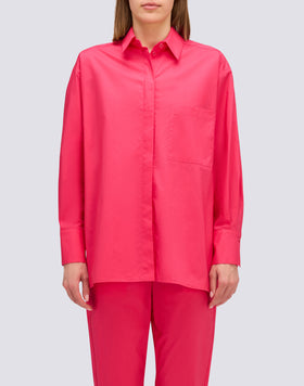 CAMISA DE POPELINA DE MANGA LARGA