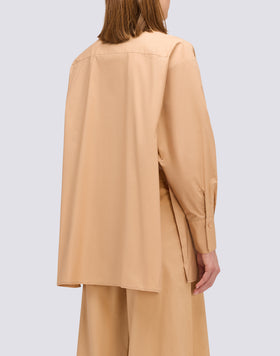 LONG-SLEEVED POPLIN SHIRT