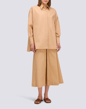 LONG-SLEEVED POPLIN SHIRT