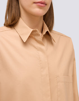LONG-SLEEVED POPLIN SHIRT