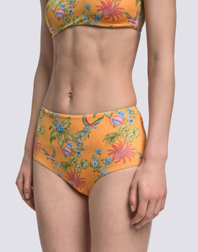 IPANEMA - SLIP CULOTTE A VITA ALTA STAMPA SWEET PARROT