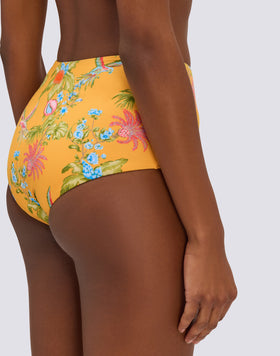 IPANEMA- SLIP CULOTTE A VITA ALTA STAMPA SWEET PARROT