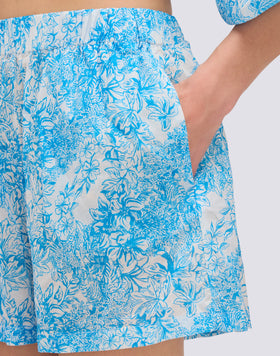 SHORT SEMI-EXTENSIBLE IMPRIMÉ FLEUR DE JOIE