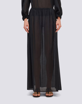 JUPE LONGUE EN VOILE DE COTON