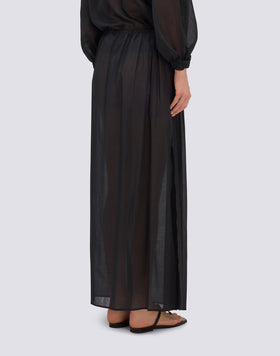 JUPE LONGUE EN VOILE DE COTON