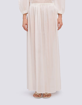 JUPE LONGUE EN VOILE DE COTON