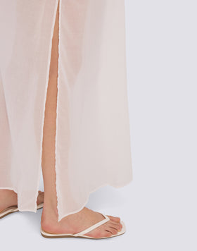 JUPE LONGUE EN VOILE DE COTON