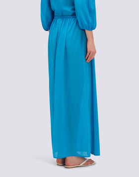 FALDA LARGA DE VOILE DE ALGODÓN