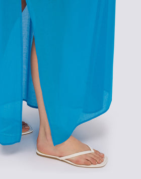 FALDA LARGA DE VOILE DE ALGODÓN