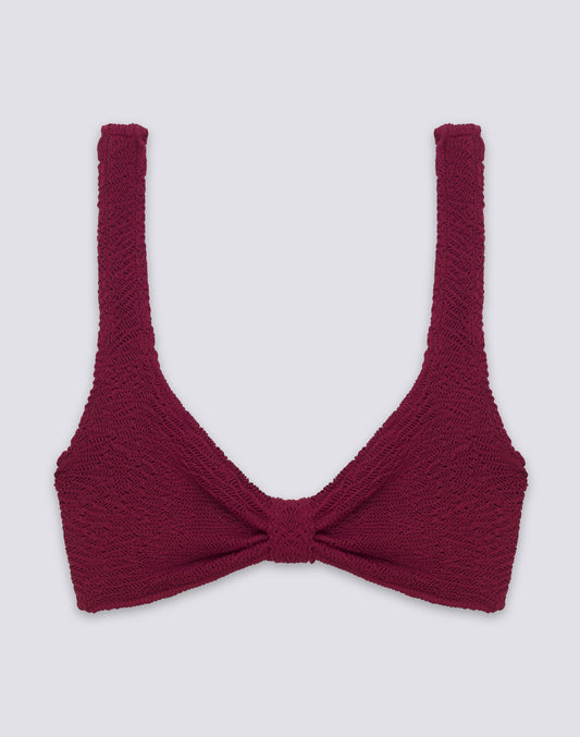 TOP BRALETTE IN TESSUTO GOFFRATO