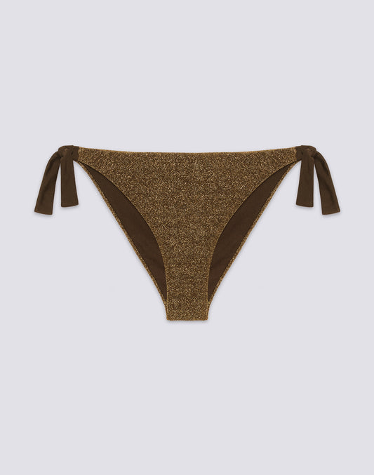 BEA - LUREX BIKINI BOTTOMS WITH ADJUSTABLE SIDES