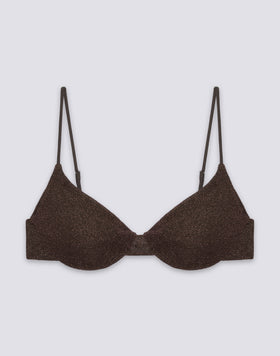 KEIRA - BIKINI TOP BRALETTE IN LUREX