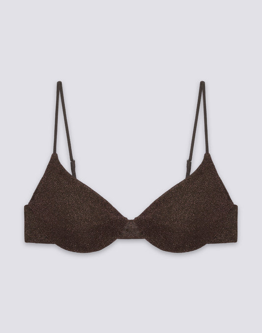 KEIRA - BIKINI TOP BRALETTE IN LUREX
