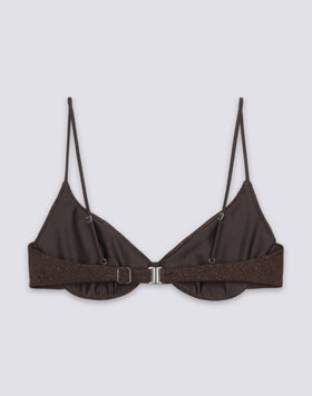 KEIRA - BIKINI TOP BRALETTE IN LUREX
