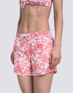 COAST - PANTALONCINO MARE REPREVE® CON STAMPA HIBISCUS SK23