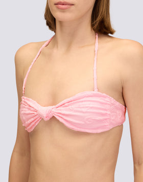 HAUT DE MAILLOT DE BAIN BANDEAU EN ÉPONGE ET MOTIF SK23