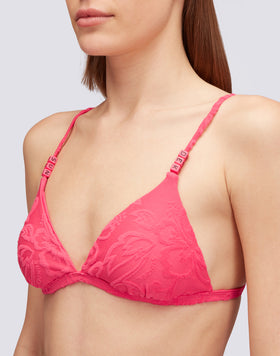 ANDRESS - TOP BRALETTE IN SPUGNA JACQUARD E MOTIVO SK23