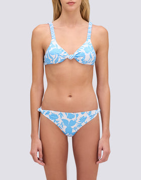 SCARLETT - PATCHY FLOWERS PRINT BRALETTE BIKINI TOP
