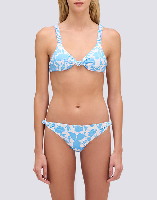 SCARLETT - BIKINI TOP BRALETTE STAMPA PATCHY FLOWERS