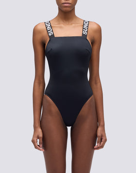 MAILLOT DE BAIN UNE PIÈCE ÉLASTIQUE AVEC LOGO MARYLIN