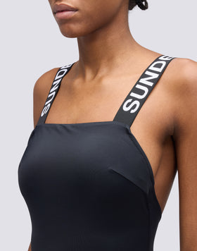 MAILLOT DE BAIN UNE PIÈCE ÉLASTIQUE AVEC LOGO MARYLIN