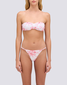 IONI - TOP DE BIKINI DE BANDA CON ESTAMPADO ROSE DE JOIE