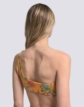 BIKINI TOP MONOSPALLA STAMPA SWEET PARROT