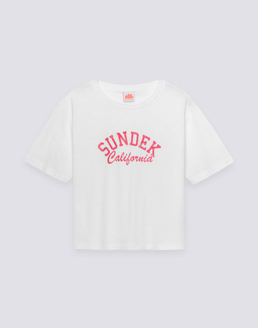 T-SHIRT DONNA CROPPED VINTAGE WASH