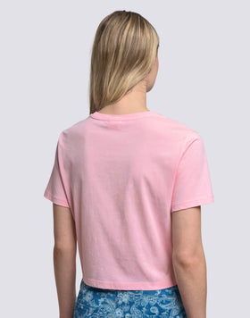 T-SHIRT DONNA CROPPED VINTAGE WASH
