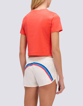 T-SHIRT CROP VINTAGE WASH POUR FEMME