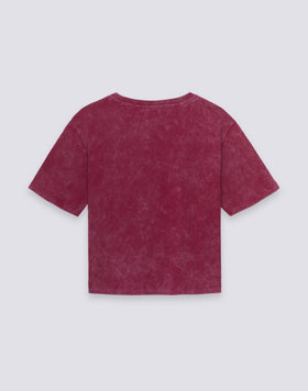 T-SHIRT DONNA CROPPED VINTAGE WASH