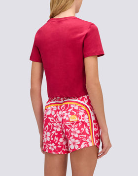 T-SHIRT CROP VINTAGE WASH POUR FEMME