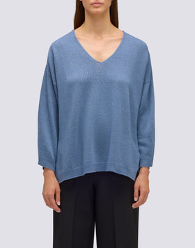 PULL EN LAINE COL V FEMME