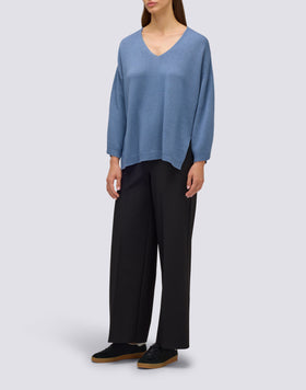 PULL EN LAINE COL V FEMME