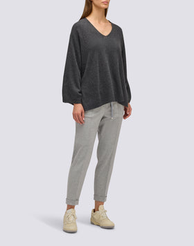 JERSEY DE LANA PARA MUJER CON ESCOTE EN V