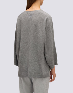 MAGLIONE DONNA IN LANA CON SCOLLO A V